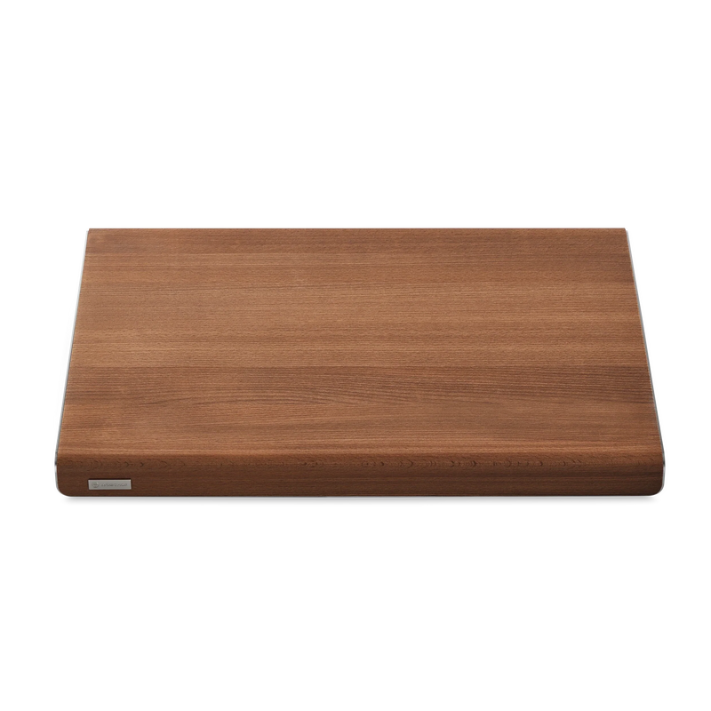 Wusthof - 19.5" x 13.75" x 1" Large Cutting Board - Heat Treated Beech & Stainless Steel