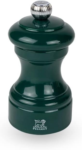 Peugeot Bistro Forest Green Lacquer Salt Mill - 10cm/4"