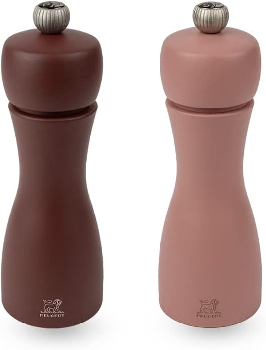 Peugeot Tahiti Duo Earth Pepper & Salt Mill Set - Brown Tones - 15cm/6"