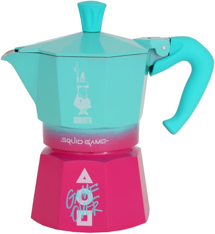 Bialetti - Moka Express Stovetop Espresso Maker 3 Cups - Squid Games