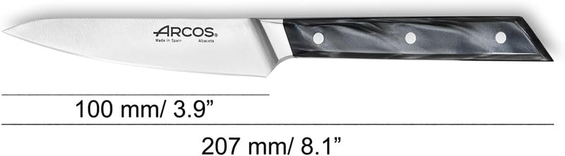 Arcos Eclipse Series - 4" Paring Knife, Black Acrylic Handle