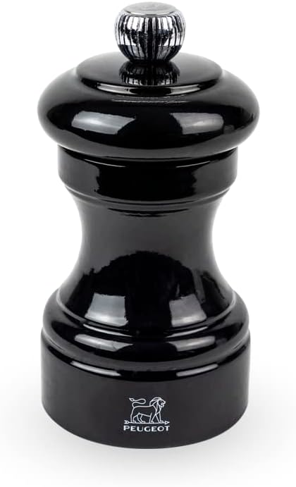 Peugeot Bistro Black Lacquer Salt Mill - 10cm/4"