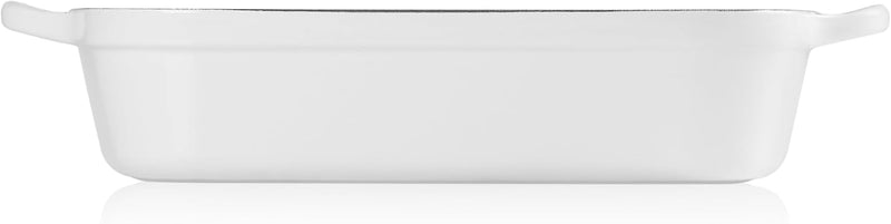 Le Creuset 5 1/4 Qt. (10" x 15 3/4") Signature Rectangular Roaster - White