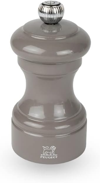 Peugeot Bistro Smoked Grey Lacquer Pepper Mill - 10cm/4"