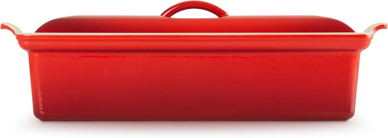 Le Creuset 2 Qt. (4" x 12 2/3") Pate Terrine - Cerise