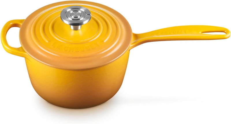 Le Creuset 1 3/4 Qt. Signature Saucepan w/Crucible SS Knob - Nectar