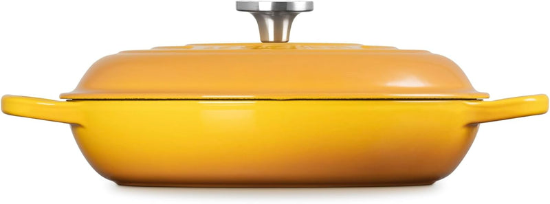 Le Creuset 3 1/2 Qt. Signature Braiser w/Crucible SS Knob - Nectar
