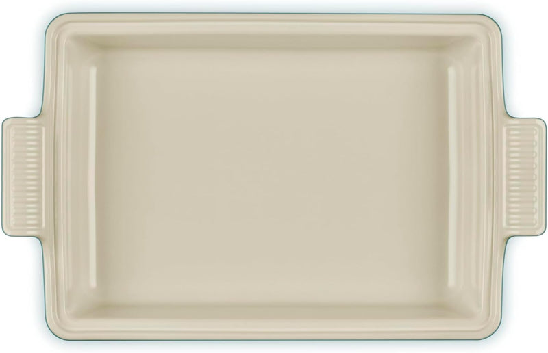 Le Creuset 4 Qt. (12" x 9") Heritage Covered Rectangular Casserole - Riviera