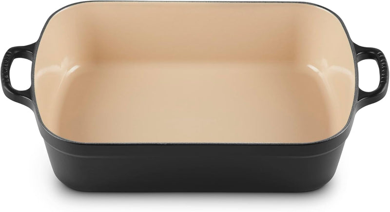 Le Creuset 5 1/4 Qt. (10" x 15 3/4") Signature Rectangular Roaster - Licorice