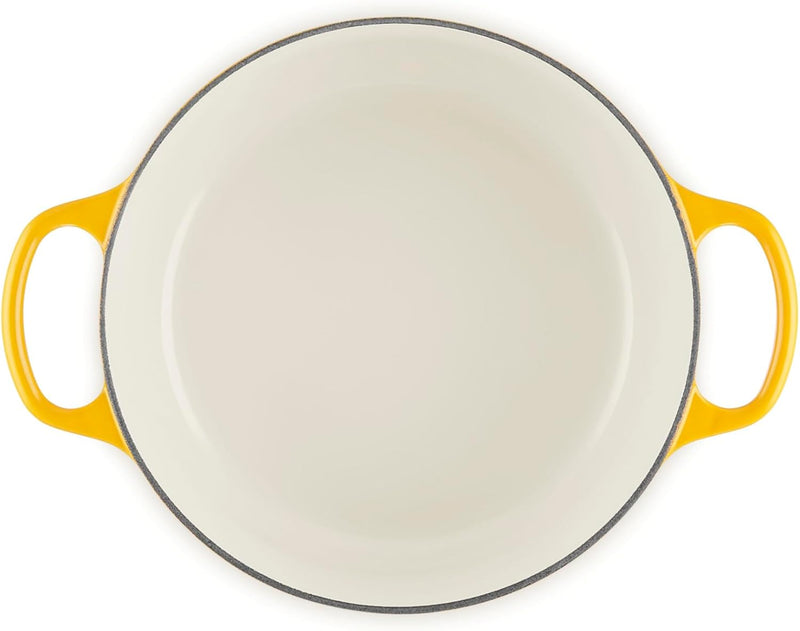 Le Creuset 4 1/2 Qt. Enameled Cast Iron Signature Round Dutch Oven w/Crucible SS Knob - Nectar