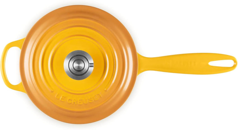 Le Creuset 2 1/4 Qt. Signature Saucepan w/Crucible SS Knob - Nectar