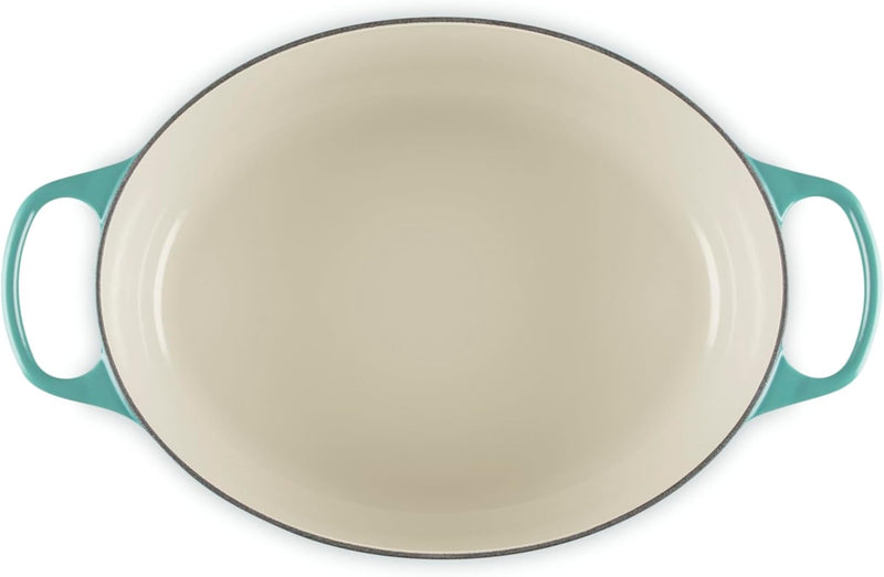 Le Creuset 6 3/4 Qt. Signature Oval Dutch Oven w/Light Gold Knob - Riviera