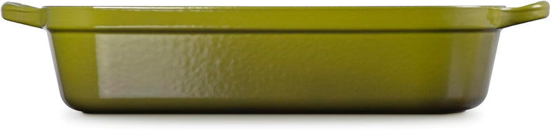 Le Creuset 5 1/4 Qt. (10" x 15 3/4") Signature Rectangular Roaster - Olive