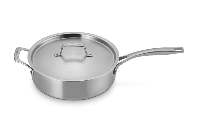 Le Creuset 4 1/2 Qt. Essential Stainless Steel Saute Pan w/Lid