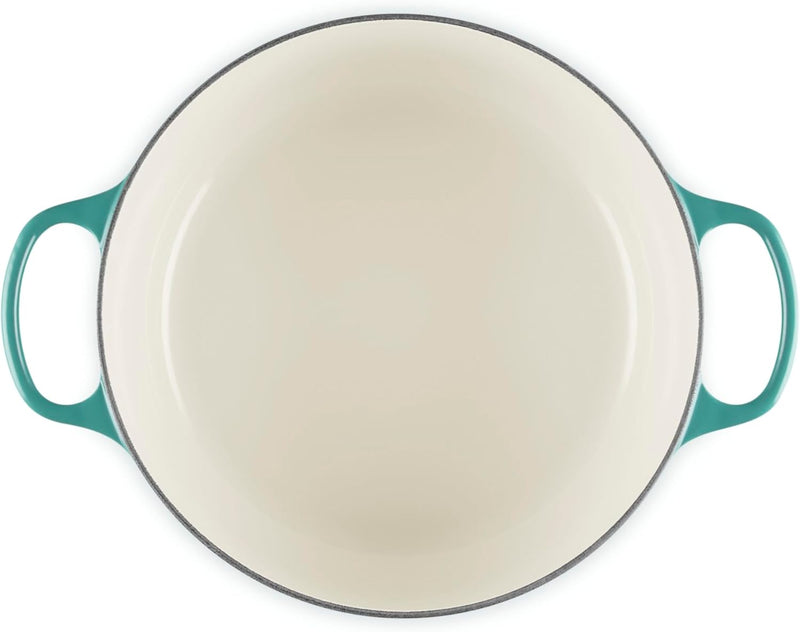 Le Creuset 7 1/4 Qt. Signature Round Dutch Oven w/Light Gold Knob - Riviera