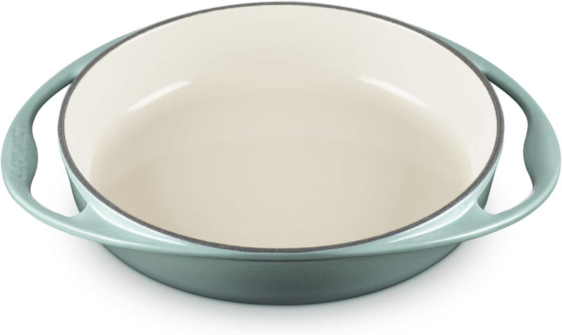 Le Creuset 2 Qt. (9 3/4") Heritage Enameled Cast Iron Tarte Tatin Dish - Sea Salt