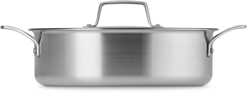 Le Creuset 4 1/2 Qt. Essential Stainless Steel Rondeau Pan w/Lid
