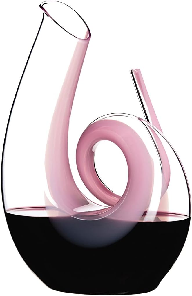 Riedel Decanters Curly Pink with Free Cleaning Beads