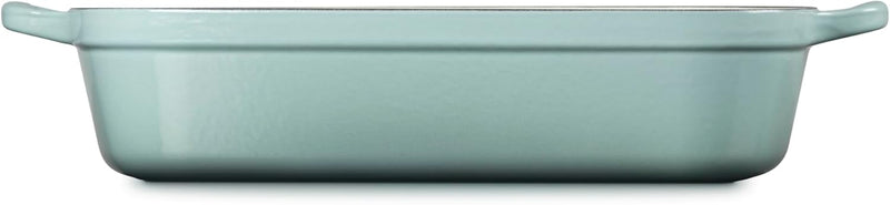 Le Creuset 5 1/4 Qt. (10" x 15 3/4") Signature Rectangular Roaster - Sea Salt