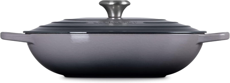 Le Creuset 3 3/4 Qt. Signature Oval Casserole w/Stainless Steel Knob - Oyster