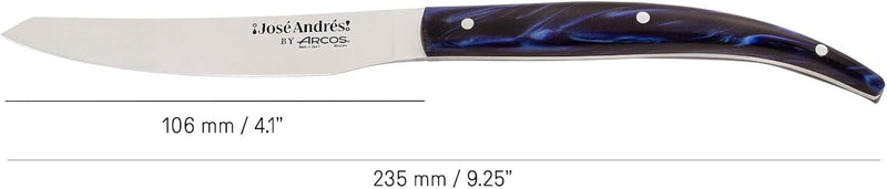 Arcos José Andrés Series - 2 Pc. Steak Knife Set, Blue Pearly Marbled Handle