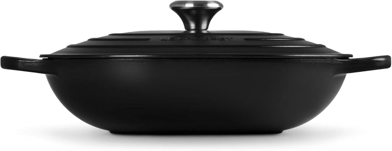 Le Creuset 3 3/4 Qt. Signature Oval Casserole w/Stainless Steel Knob - Licorice