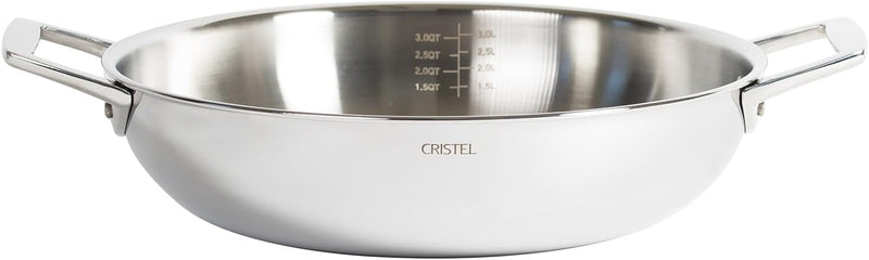 Cristel Castel'Pro Ultraply - 11" Deep Frying Pan w/2-Side Handles