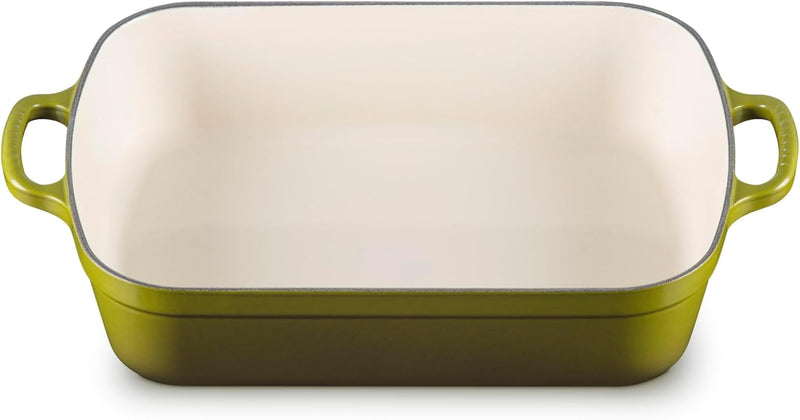 Le Creuset 5 1/4 Qt. (10" x 15 3/4") Signature Rectangular Roaster - Olive