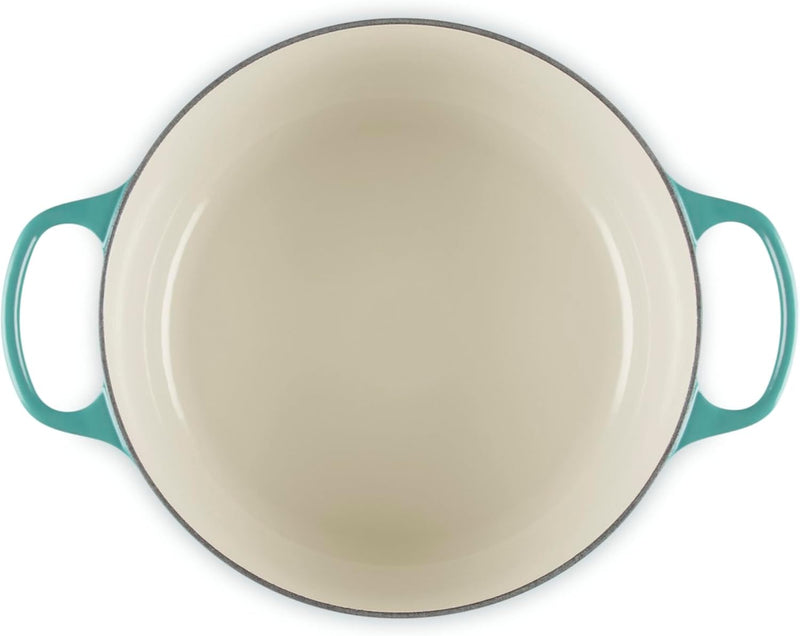 Le Creuset 5 1/2 Qt. Signature Round Dutch Oven w/Light Gold Knob - Riviera