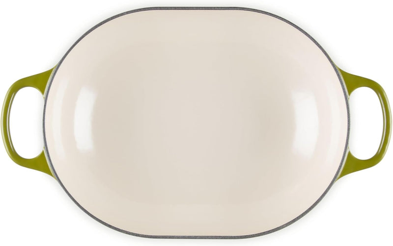 Le Creuset 3 3/4 Qt. Signature Oval Casserole w/Gold Knob - Olive