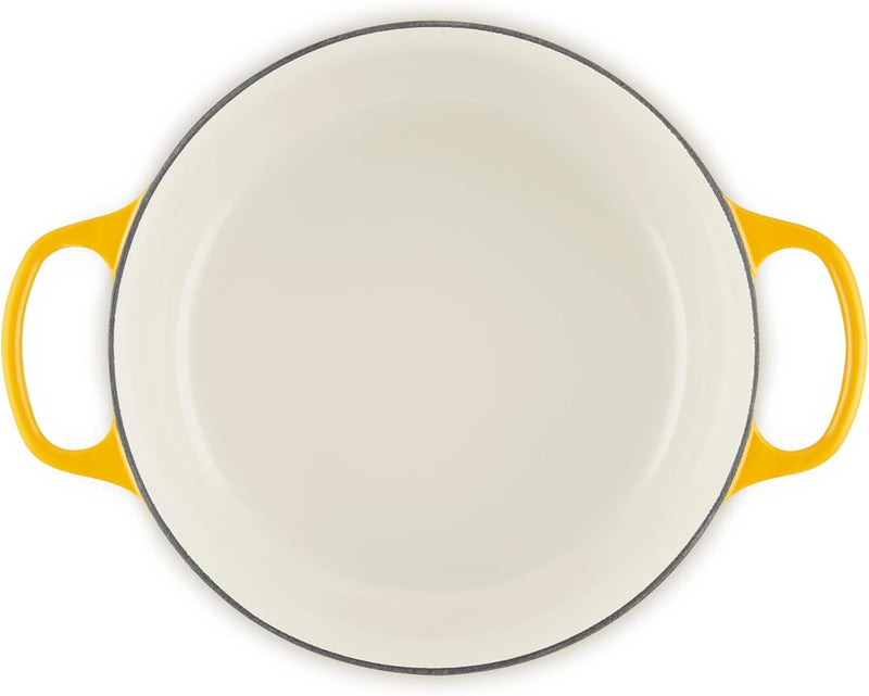 Le Creuset 5 1/2 Qt. Enameled Cast Iron Signature Round Dutch Oven w/Crucible SS Knob - Nectar