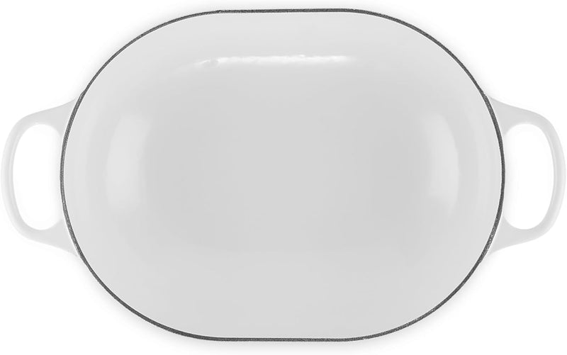Le Creuset 3 3/4 Qt. Signature Oval Casserole w/Stainless Steel Knob - White