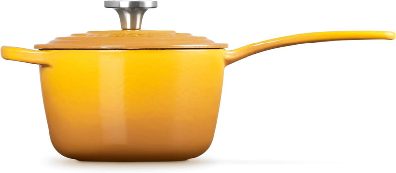 Le Creuset 1 3/4 Qt. Signature Saucepan w/Crucible SS Knob - Nectar