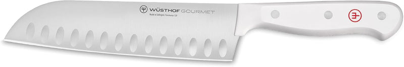 Wusthof Gourmet White - 7" Santoku Knife w/Hollow Edge