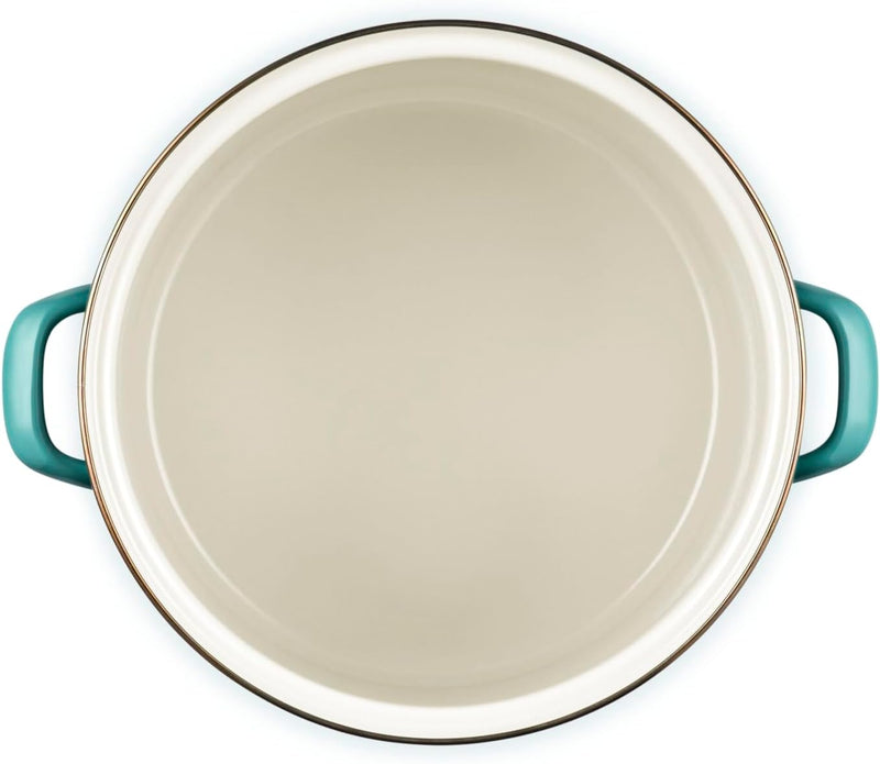Le Creuset 12 Qt. Traditional Stockpot w/Light Gold Knob - Riviera