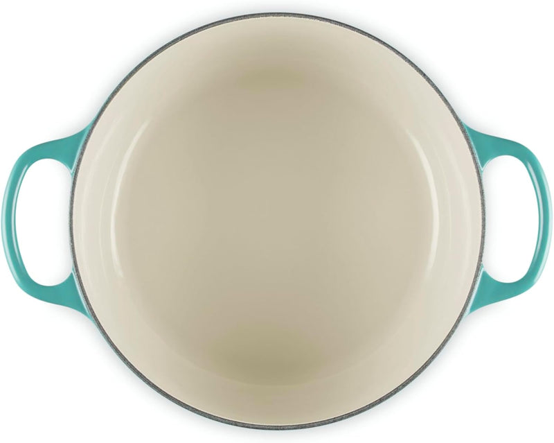 Le Creuset 4 1/2 Qt. Signature Round Dutch Oven w/Light Gold Knob - Riviera