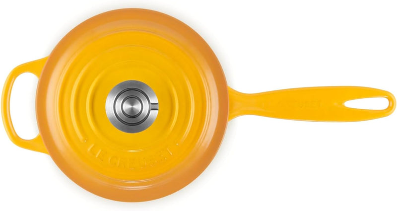 Le Creuset 1 3/4 Qt. Signature Saucepan w/Crucible SS Knob - Nectar