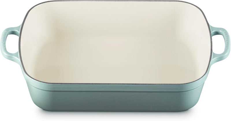 Le Creuset 5 1/4 Qt. (10" x 15 3/4") Signature Rectangular Roaster - Sea Salt