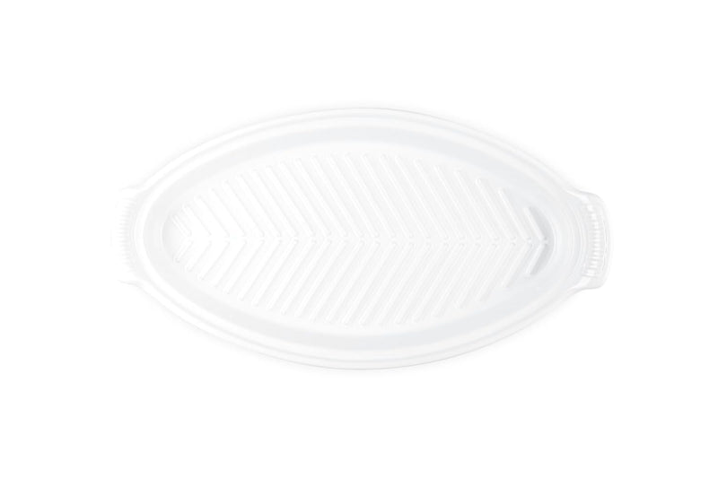 Le Creuset 1 7/10 Qt. Fish Baker w/Gold Knob - White