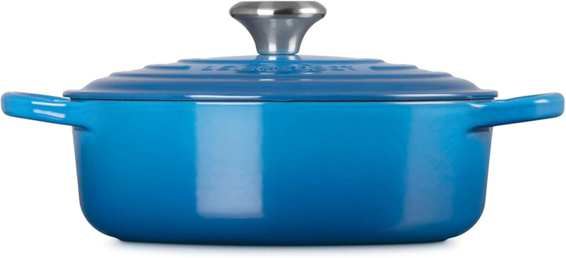 Le Creuset 3 1/2 Qt. Signature Round Wide Dutch Oven w/Stainless Steel Knob - Marseille
