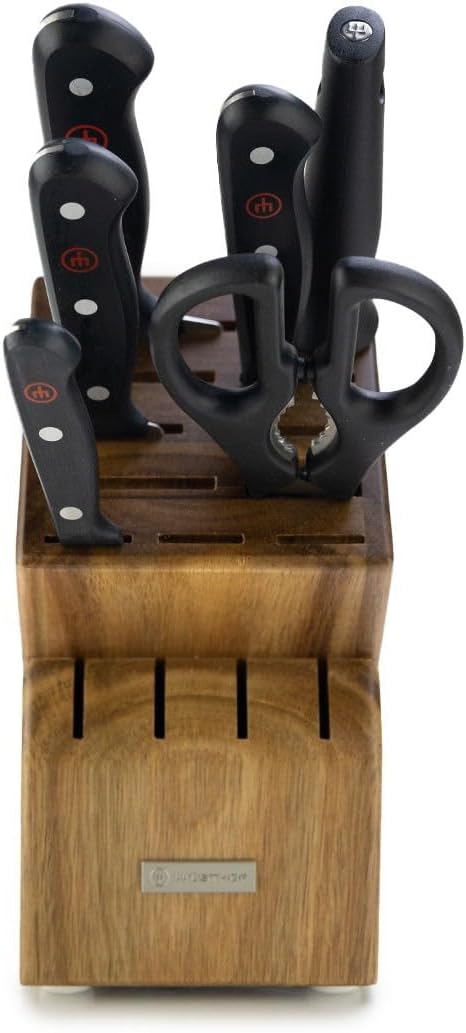 Wusthof Gourmet - 7 Pc. Knife Block Set, Acacia