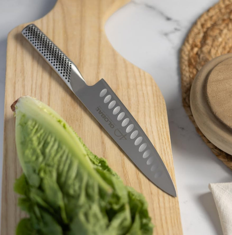 Global G-78/AB - 40th Anniversary 7" Fluted Chef's Knife