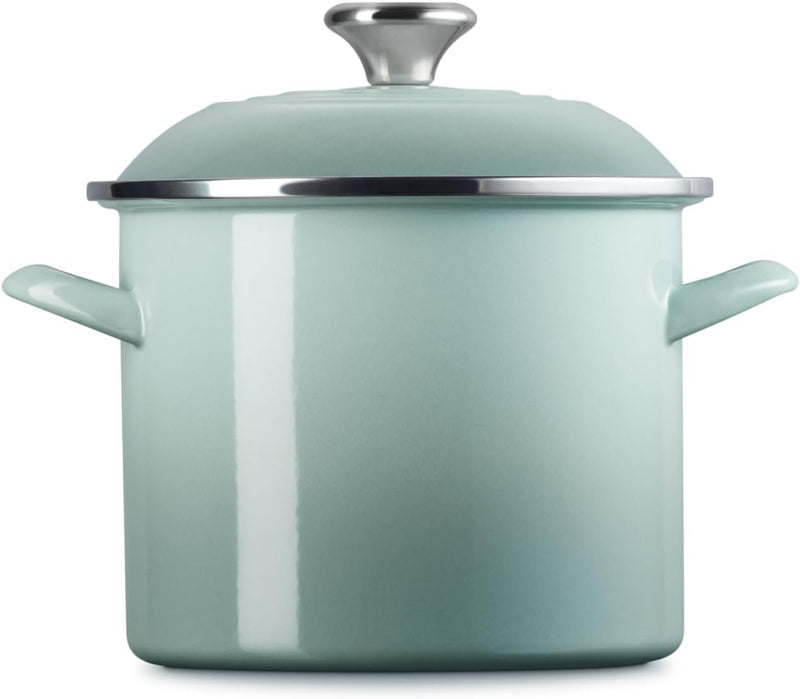 Le Creuset 6 Qt. Traditional Stockpot w/SS Knob - Sea Salt