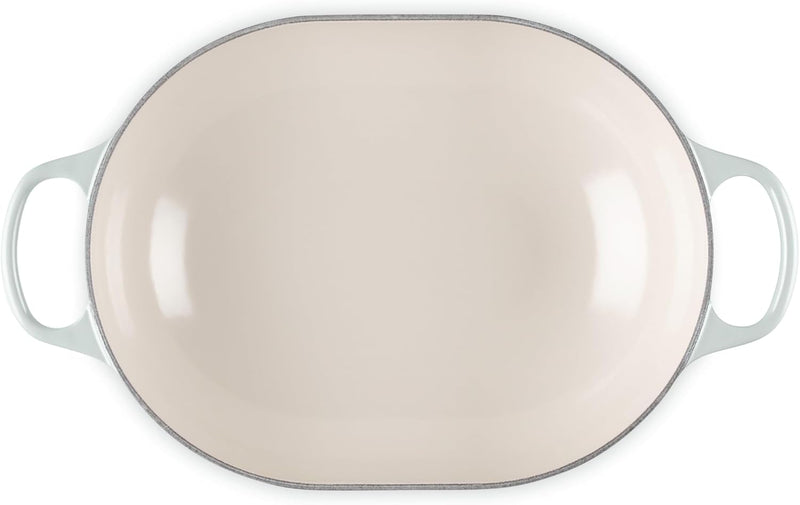 Le Creuset 3 3/4 Qt. Signature Oval Casserole w/Stainless Steel Knob - Sea Salt