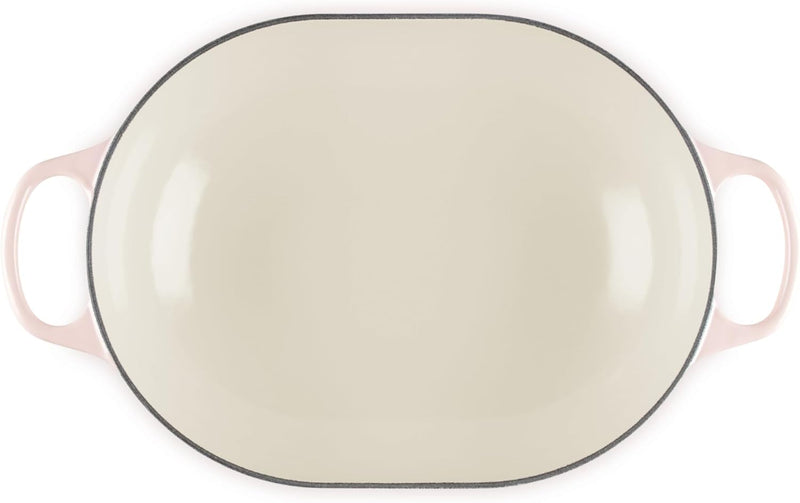 Le Creuset 3 3/4 Qt. Signature Oval Casserole w/Light Gold Knob - Peche