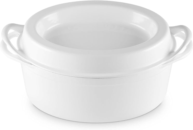 Le Creuset 7 1/4" Traditional Oval Doufeu Oven - White