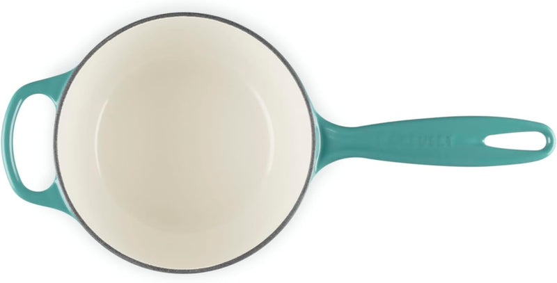 Le Creuset 1 3/4 Qt. Signature Saucepan w/Light Gold Knob - Riviera