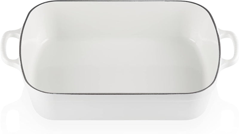 Le Creuset 5 1/4 Qt. (10" x 15 3/4") Signature Rectangular Roaster - White