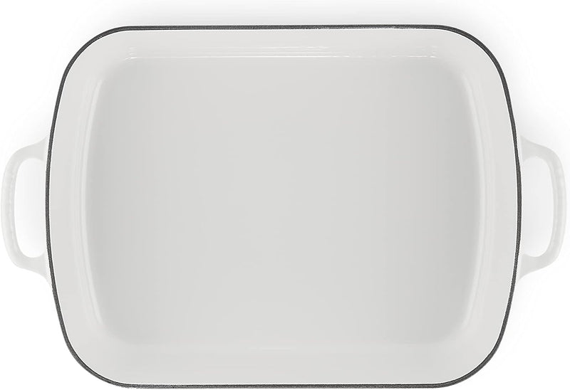 Le Creuset 5 1/4 Qt. (10" x 15 3/4") Signature Rectangular Roaster - White