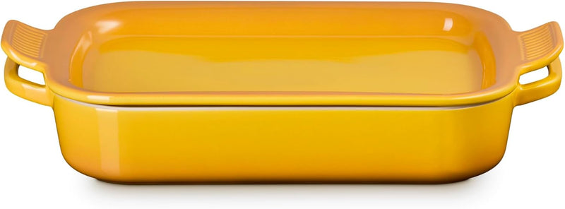 Le Creuset 3 Qt. Shallow Rectangular Dish w/Platter Lid - Nectar